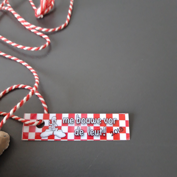 Carnaval hanger 2013 B.C. de Sloffe clown carnavalsmedaille