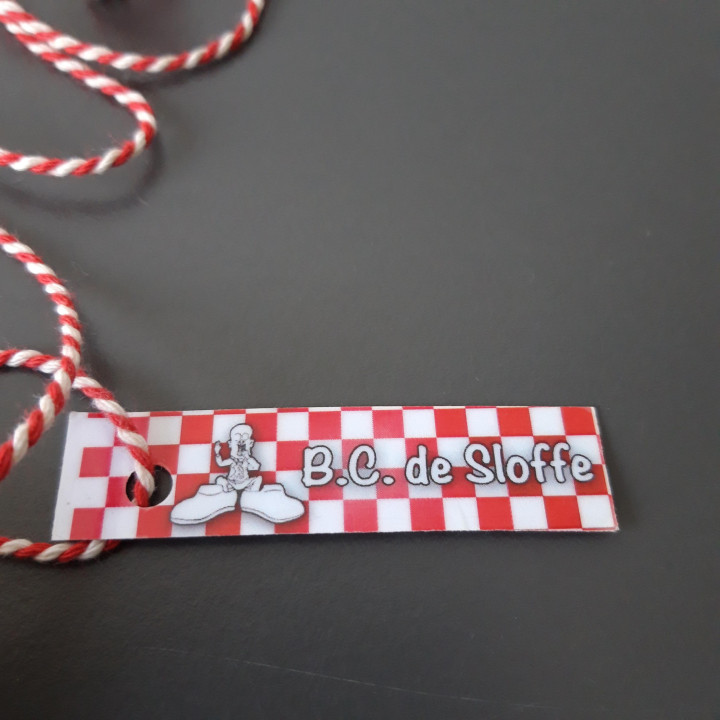 Carnaval hanger 2013 B.C. de Sloffe clown carnavalsmedaille