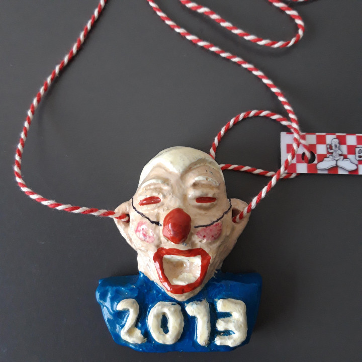 Carnaval hanger 2013 B.C. de Sloffe clown carnavalsmedaille