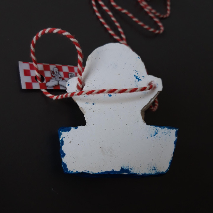 Carnaval hanger 2013 B.C. de Sloffe clown carnavalsmedaille