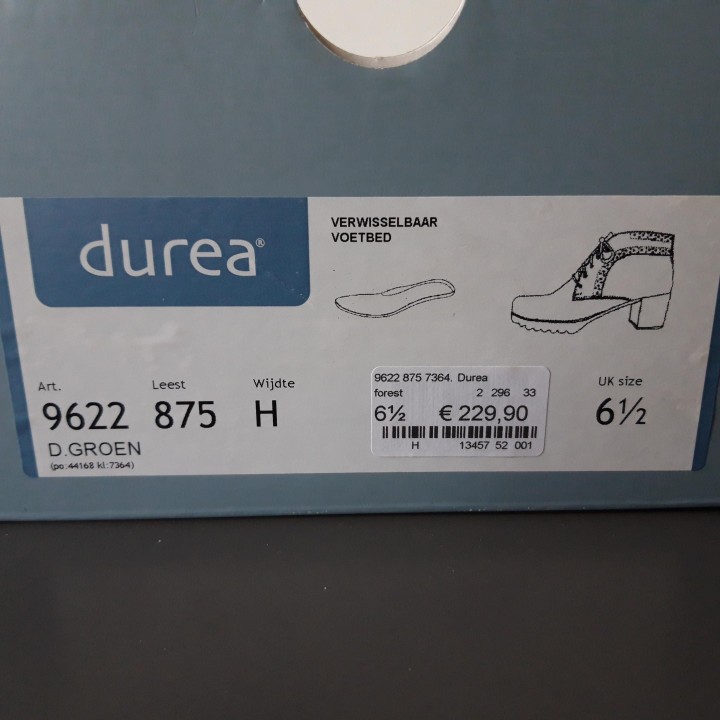 Durea enkellaarsjes met hak maat 40 H-wijdte