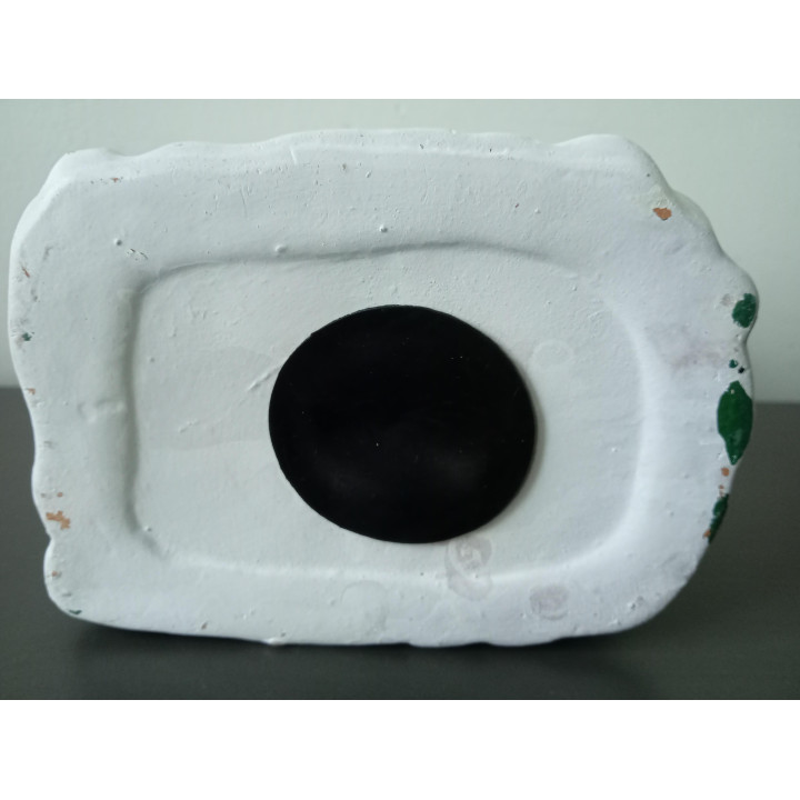 Kerst spaarpot huisje met kerstboom en kerstman