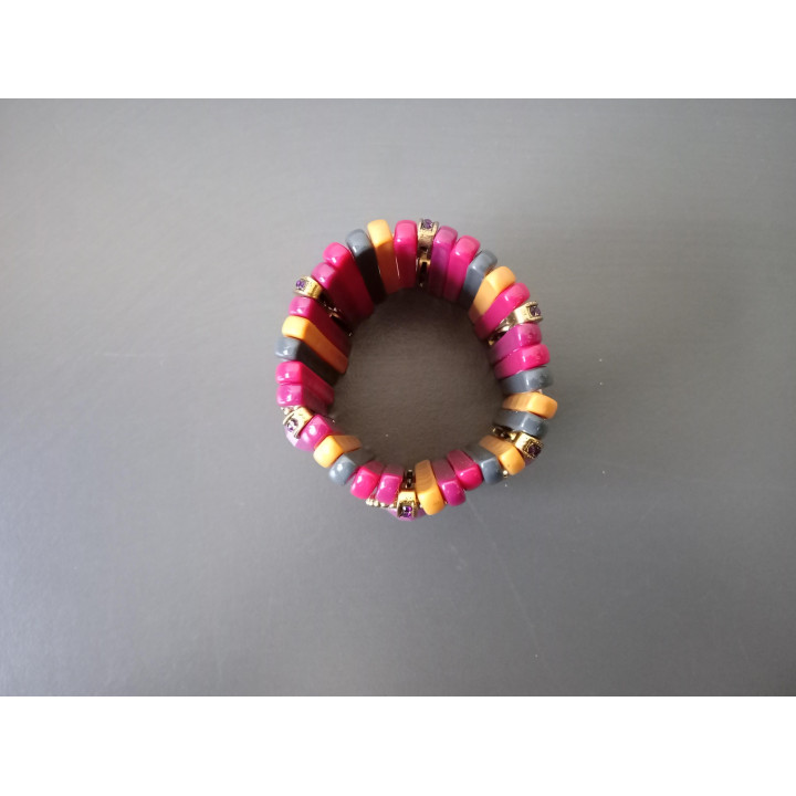 Kralen Armband met Paarse Stenen | Kleurrijke Damesarmband