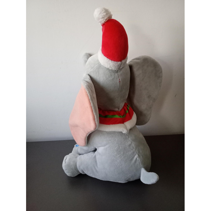 Disney Dumbo knuffel met kerstmuts geluid (35 cm)