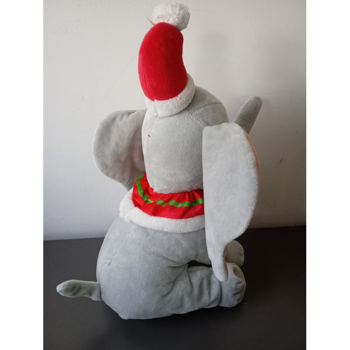 Disney Dumbo knuffel met kerstmuts geluid (35 cm)