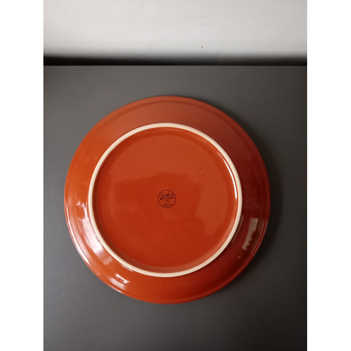 SiaKia tapas serveerschaal met 2 schaaltjes blauw oranje