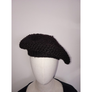 Zwarte gebreide baret H&M one size warme wintermuts