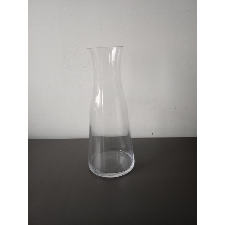 Glazen vaas slank model transparant