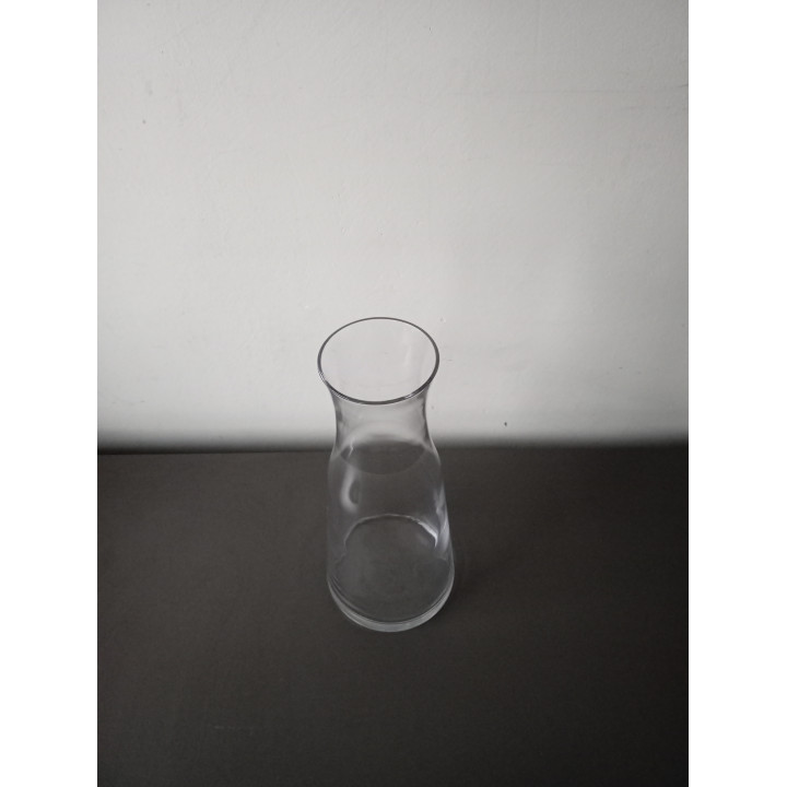 Glazen vaas slank model transparant