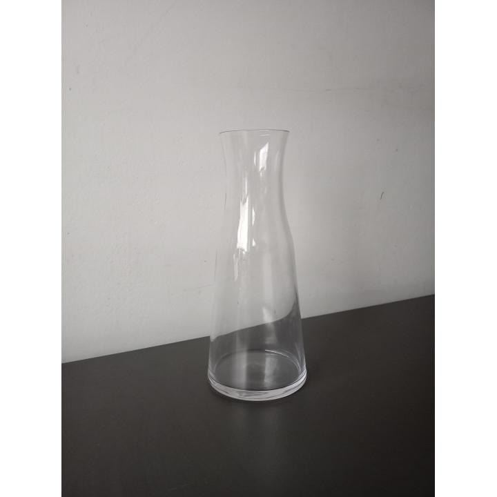 Glazen vaas slank model transparant