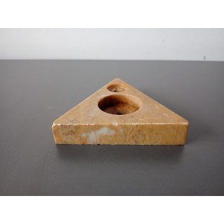 Driehoekige marmeren wierookhouder