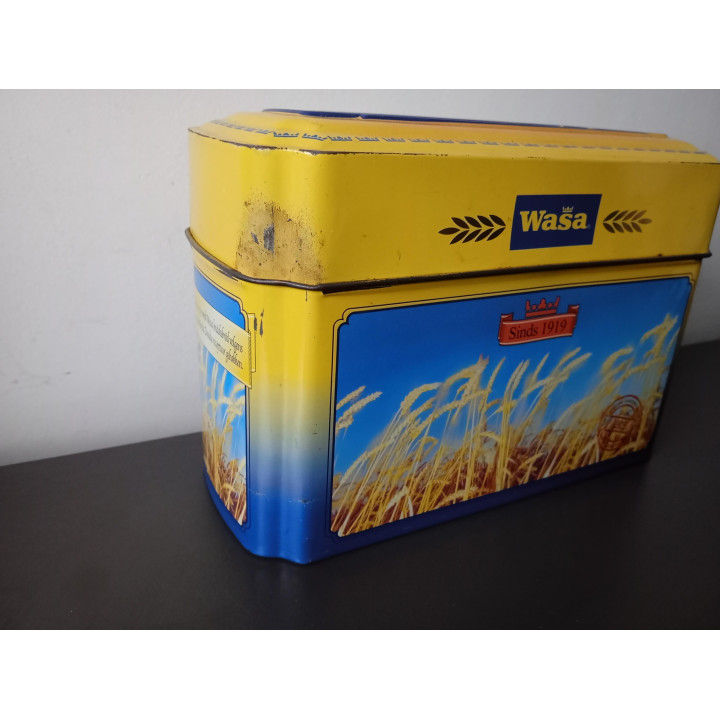 Wasa blik trommel vintage opbergblik knäckebröd