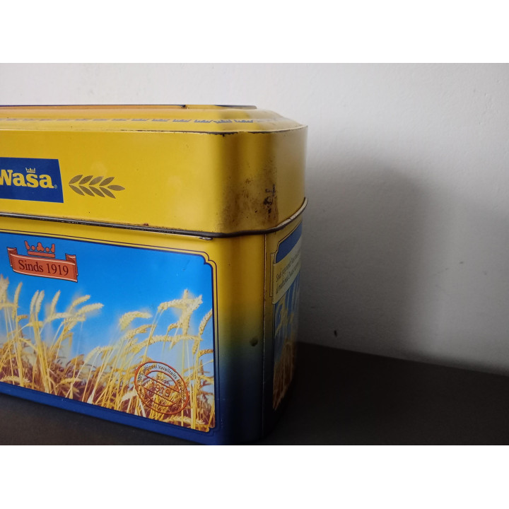 Wasa blik trommel vintage opbergblik knäckebröd