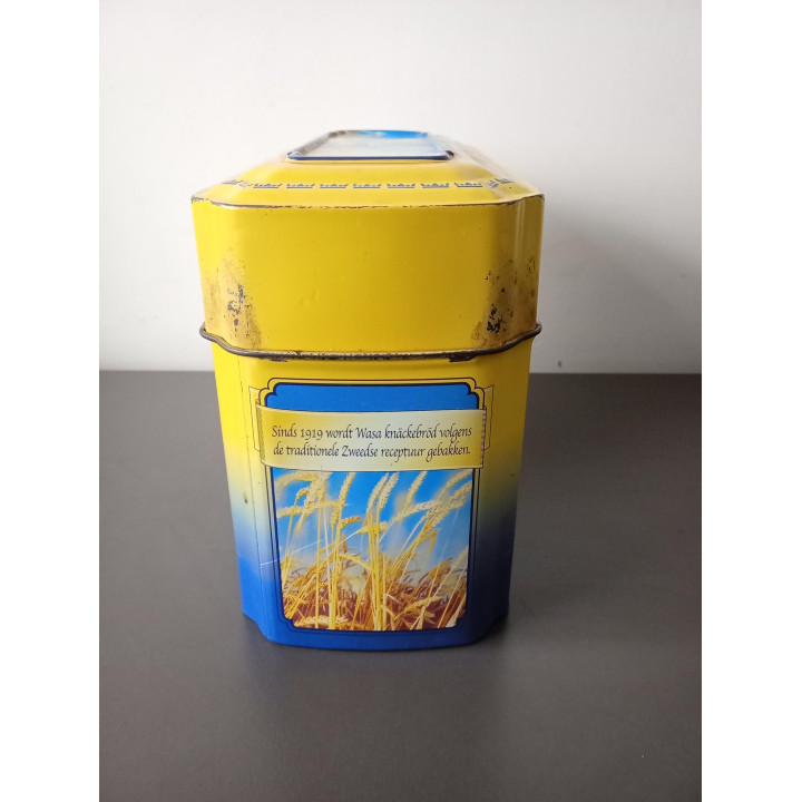 Wasa blik trommel vintage opbergblik knäckebröd