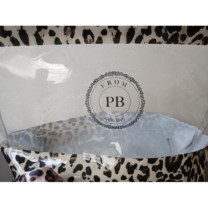 Leopard toilettas set met accessoires