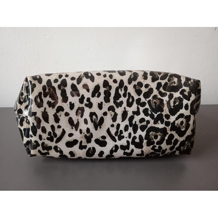 Leopard toilettas set met accessoires