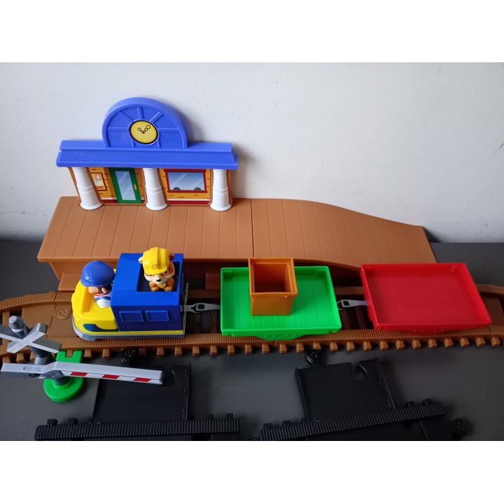 Paw Patrol treinbaan set met rails, trein en accessoires
