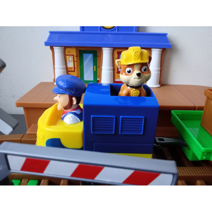 Paw Patrol treinbaan set met rails, trein en accessoires