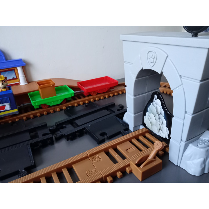 Paw Patrol treinbaan set met rails, trein en accessoires