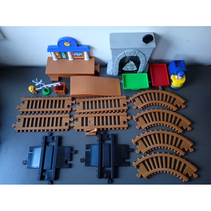 Paw Patrol treinbaan set met rails, trein en accessoires