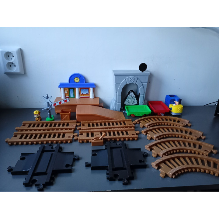 Paw Patrol treinbaan set met rails, trein en accessoires