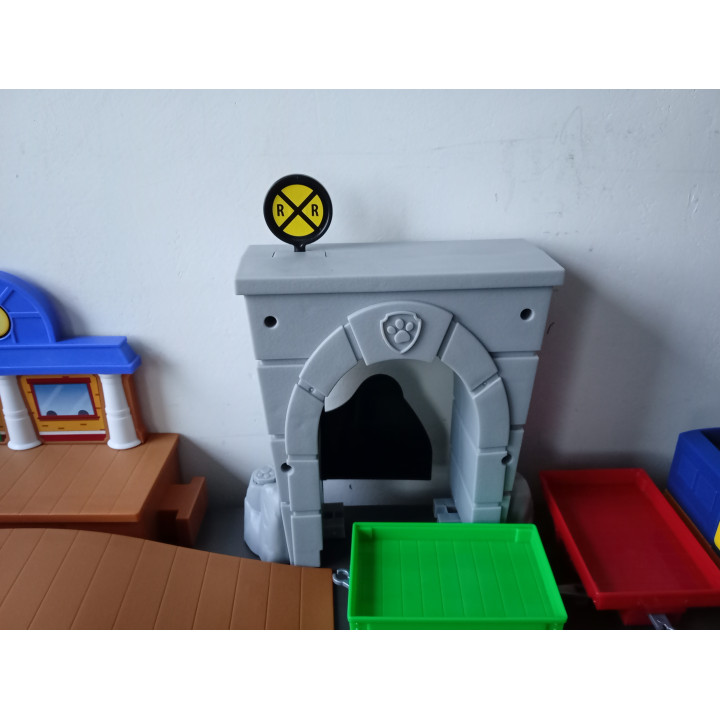 Paw Patrol treinbaan set met rails, trein en accessoires
