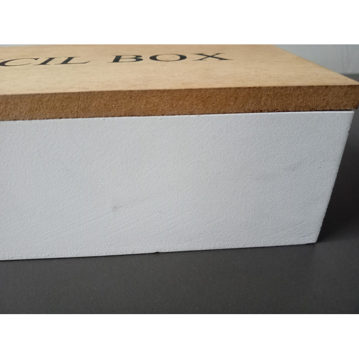 Houten opbergdoos The Pencil Box met klep