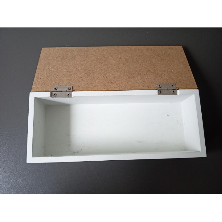 Houten opbergdoos The Pencil Box met klep