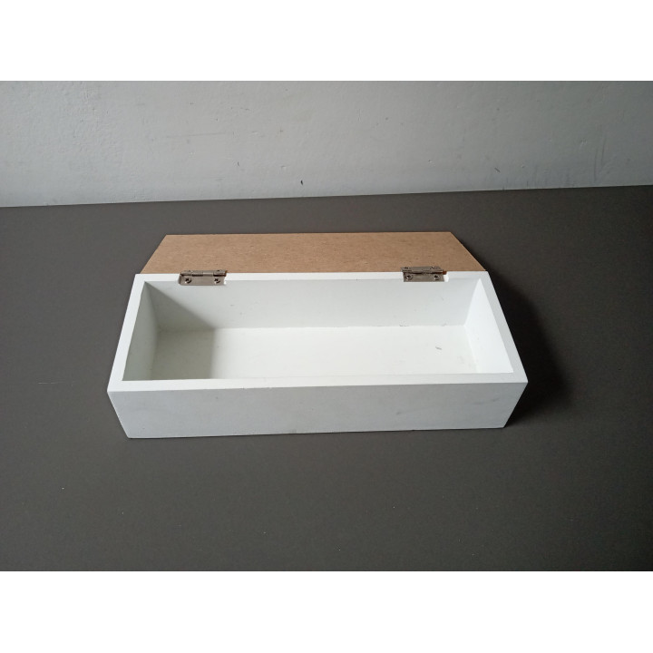 Houten opbergdoos The Pencil Box met klep