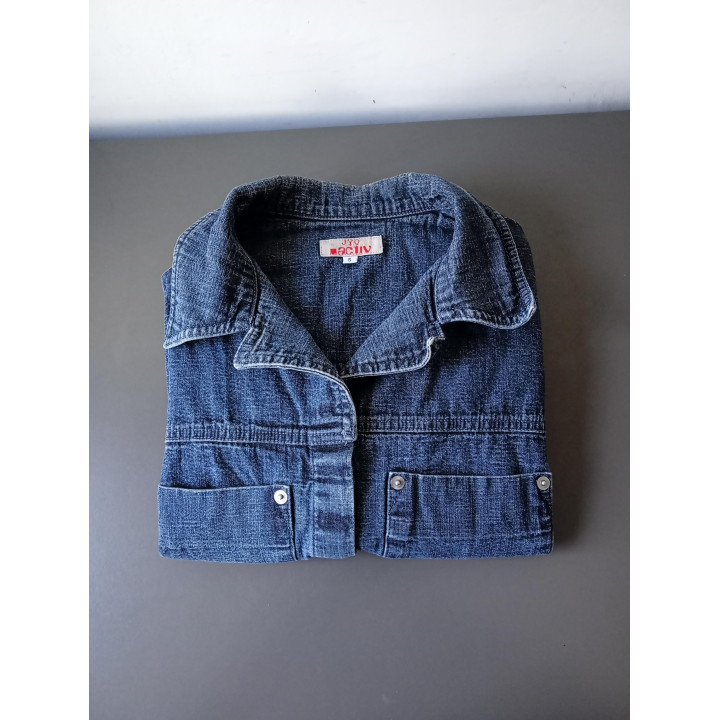 Donkerblauw spijkerjasje JQ Active maat S