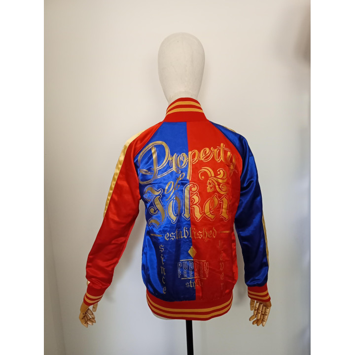 Suicide Squad Harley Quinn bomberjack rood blauw maat M