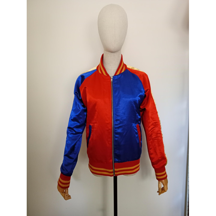 Suicide Squad Harley Quinn bomberjack rood blauw maat M
