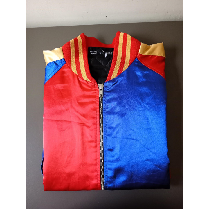 Suicide Squad Harley Quinn bomberjack rood blauw maat M