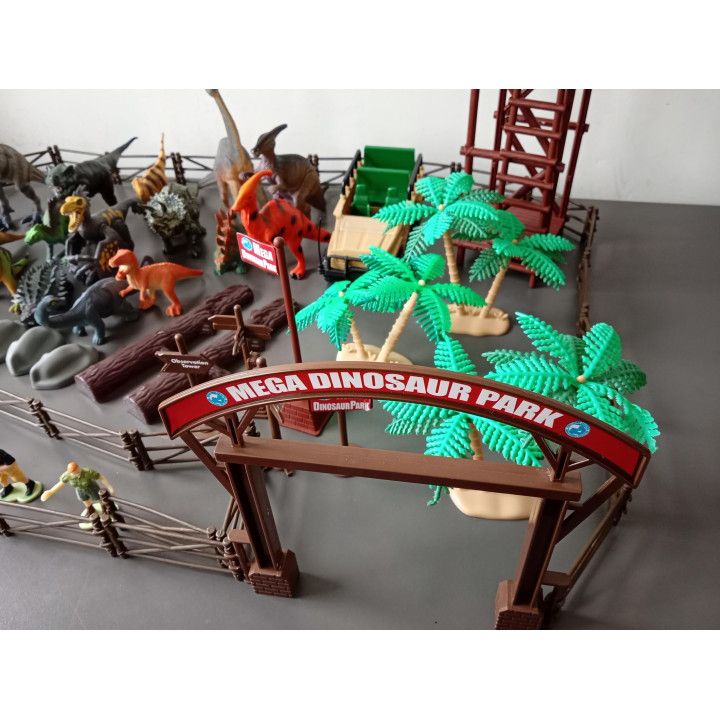Mega Dinosaur Park speelset met dinosaurussen en accessoires