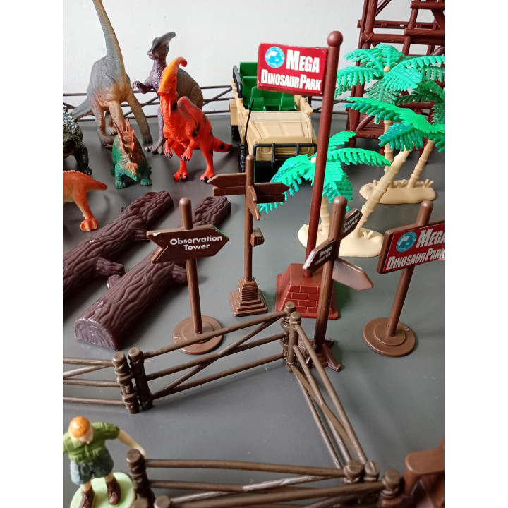 Mega Dinosaur Park speelset met dinosaurussen en accessoires