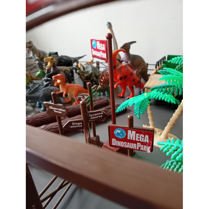 Mega Dinosaur Park speelset met dinosaurussen en accessoires