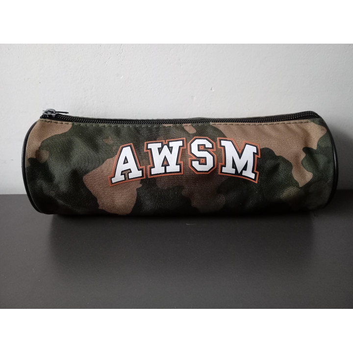 Camouflage etui met AWSM opdruk