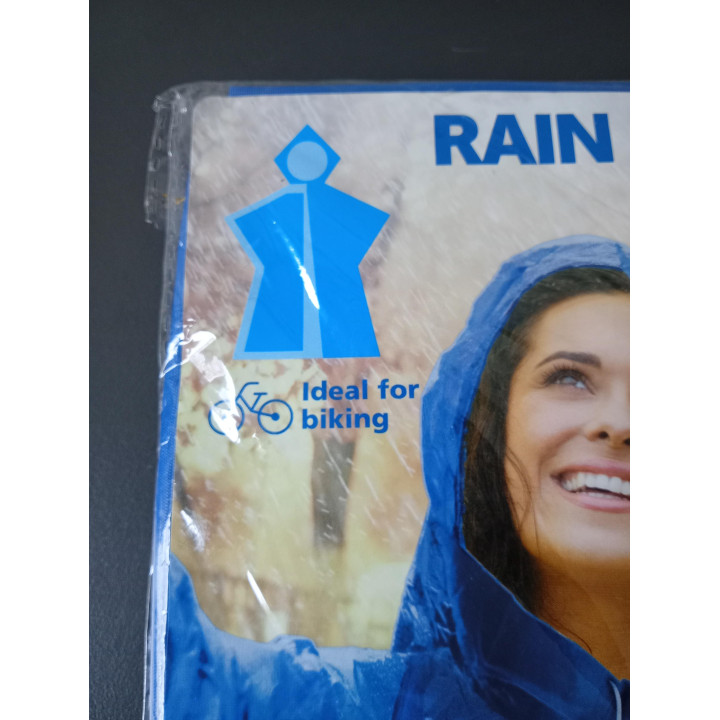 Blauwe Regenponcho Lichtgewicht One Size