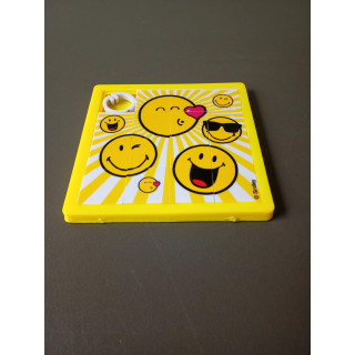 Smiley schuifpuzzel geel 8 x 8 cm