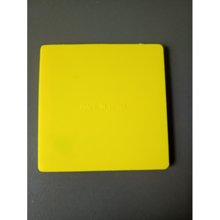 Smiley schuifpuzzel geel 8 x 8 cm