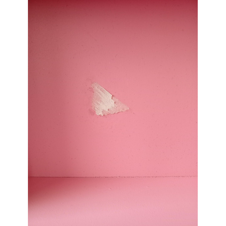 Roze hartvormige wandkast vakkenkast