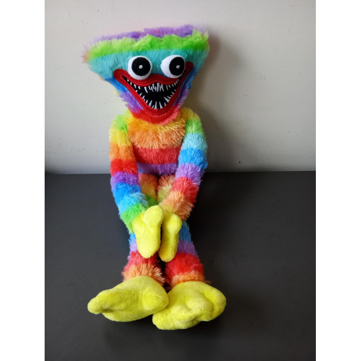 Huggy Wuggy Knuffel Regenboog 42 cm Poppy Playtime