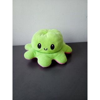 Omkeerbare Octopus Knuffel Groen Roze