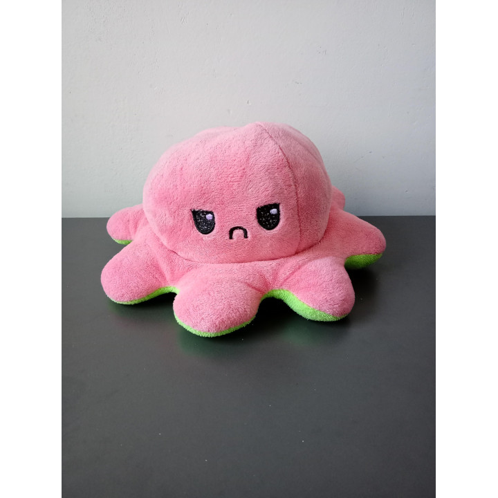 Omkeerbare Octopus Knuffel Groen Roze