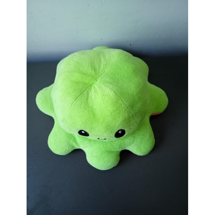 Omkeerbare Octopus Knuffel Groen Roze