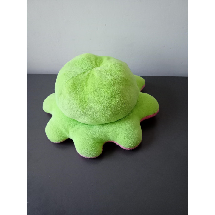 Omkeerbare Octopus Knuffel Groen Roze