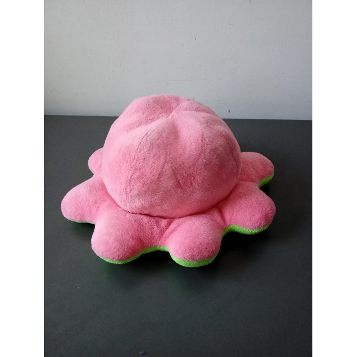 Omkeerbare Octopus Knuffel Groen Roze