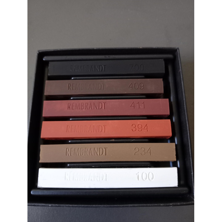 Rembrandt Carré Pastels Set 6 Nieuw Royal Talens Artist Quality