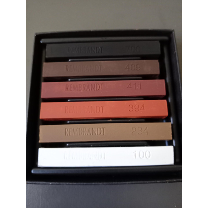 Rembrandt Carré Pastels Set 6 Nieuw Royal Talens Artist Quality