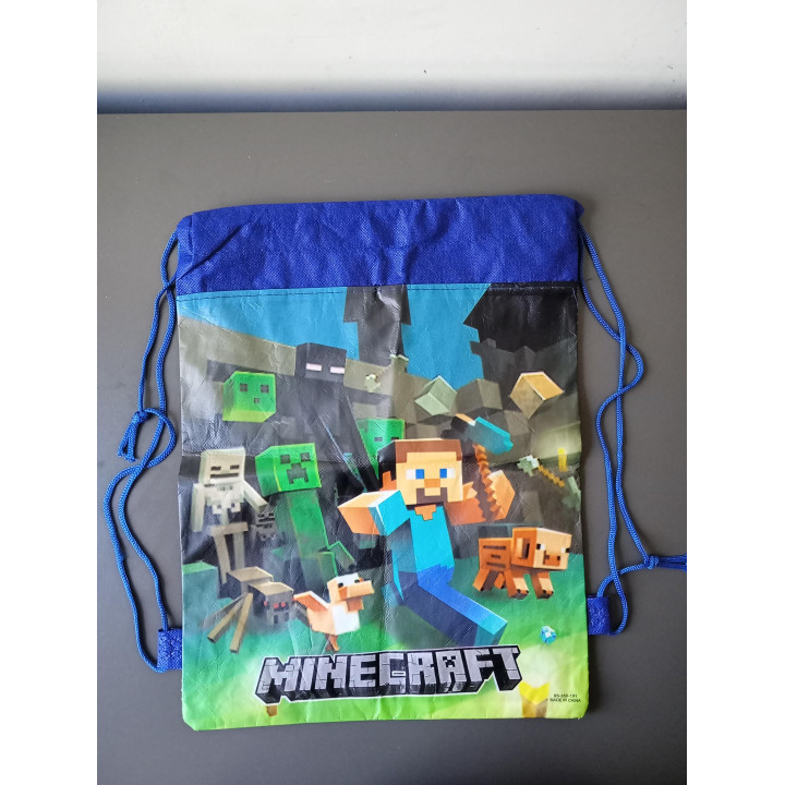 Minecraft gymtas met trekkoord
